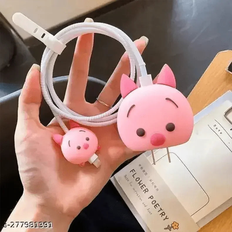 3D Silicone Cover with Spiral for Apple Adapter 18-20W