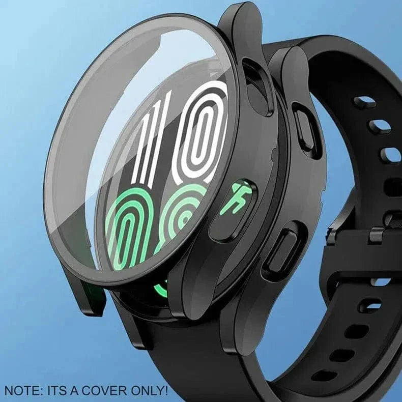 360 Degree Curved in-build Glass Hard Cover for Samsung Watch 4 (44mm) Cases & Covers