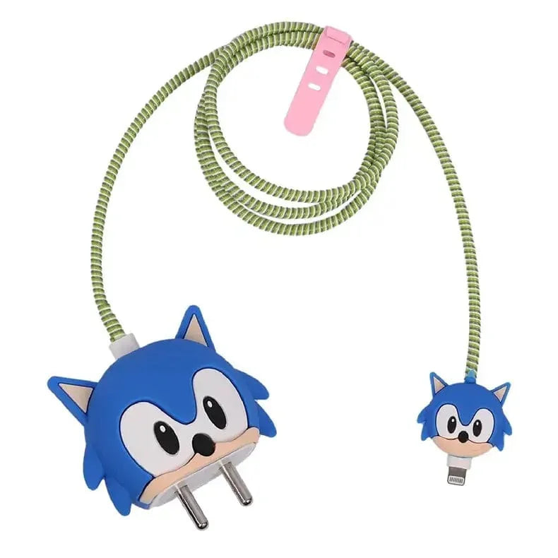 3D Silicone Cover with Spiral for Apple Adapter 18-20W