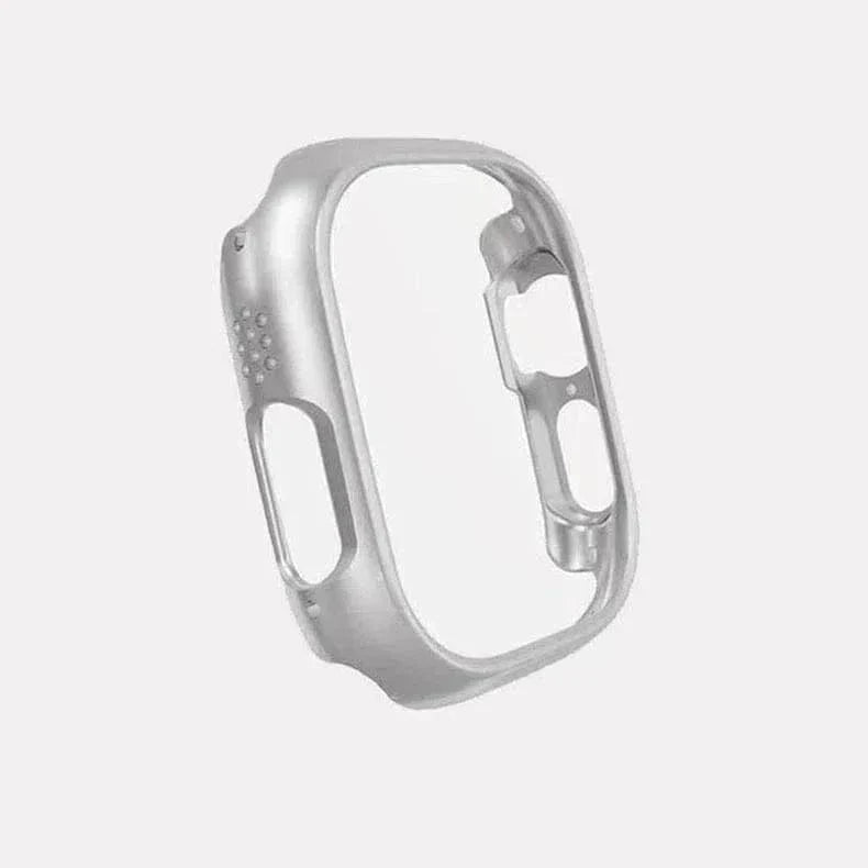 Minimalist Hard frame Cover for Apple Watch Ultra 49mm Ultra 49mm silver Cases & Covers