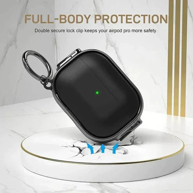 Chrome Eggshell Buffer Side Locks Cover for Airpods 1 | 2