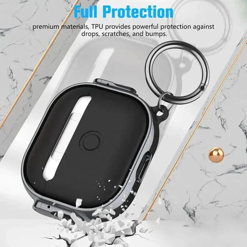 Chrome Eggshell Buffer Side Locks Cover for Airpods 4