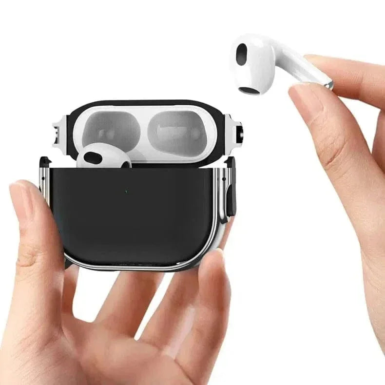 Chrome Eggshell Buffer Side Locks Cover for Airpods 1 | 2