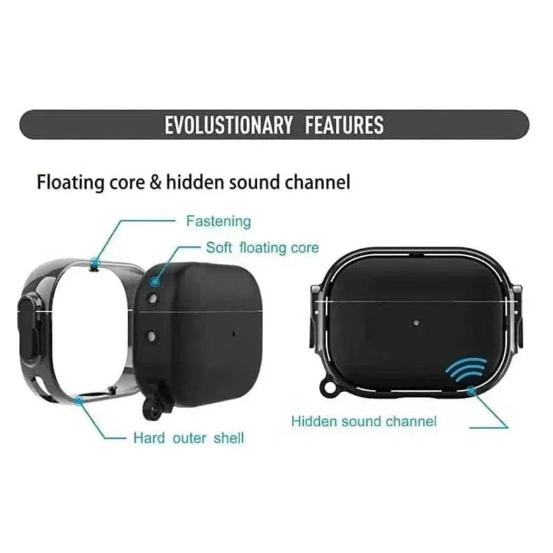 Chrome Eggshell Buffer Side Locks Cover for Airpods 4