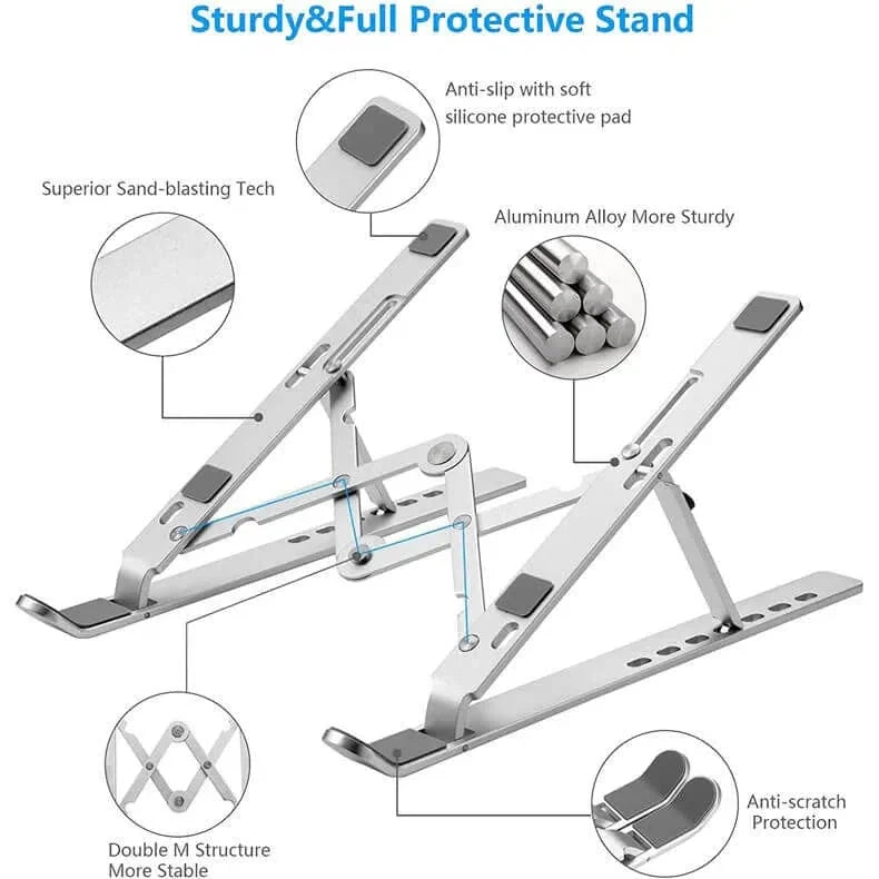 Adjustable Aluminum Portable Laptop Stand