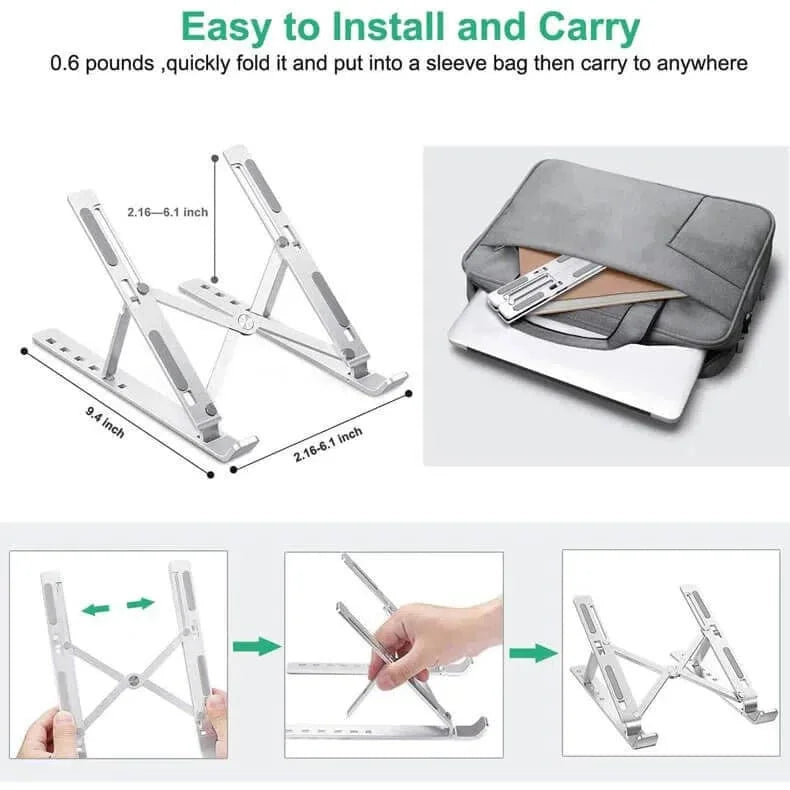 Adjustable Aluminum Portable Laptop Stand