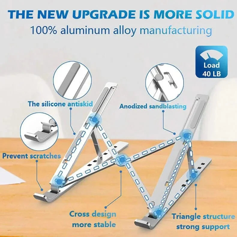 Adjustable Aluminum Portable Laptop Stand