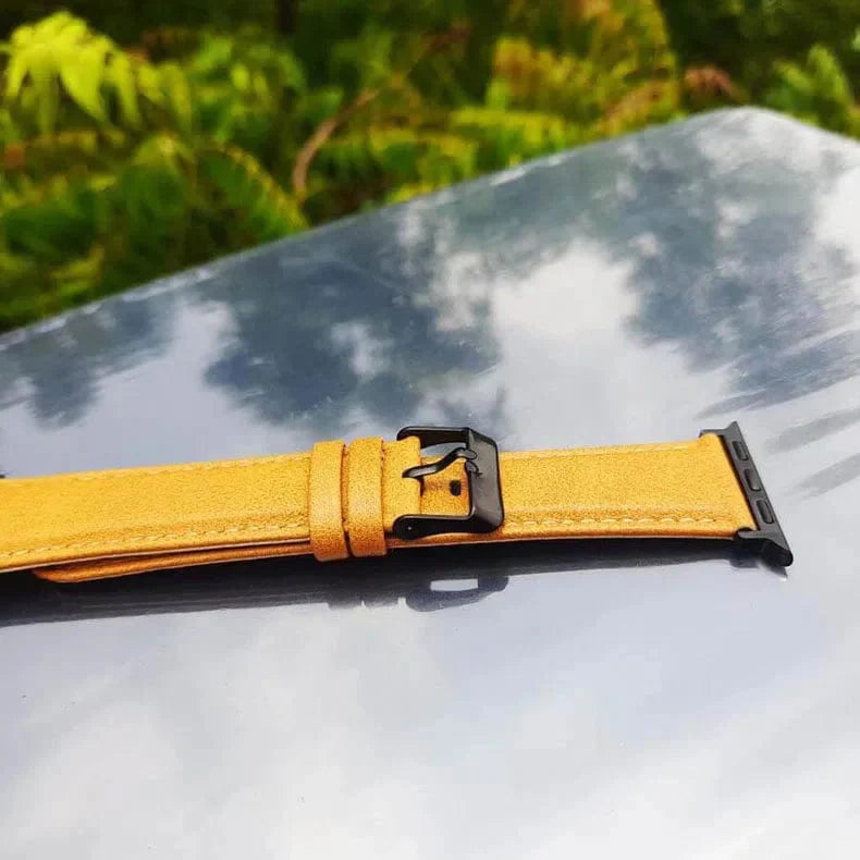 Classic Leather Texture Watch Band for Apple Watch