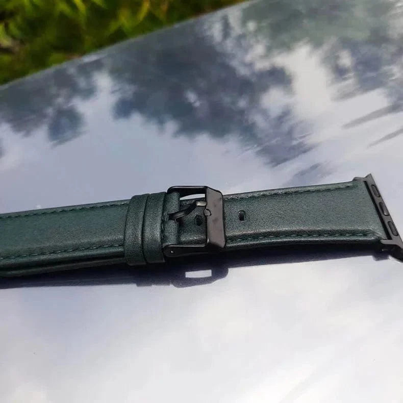 Classic Leather Texture Watch Band for Apple Watch