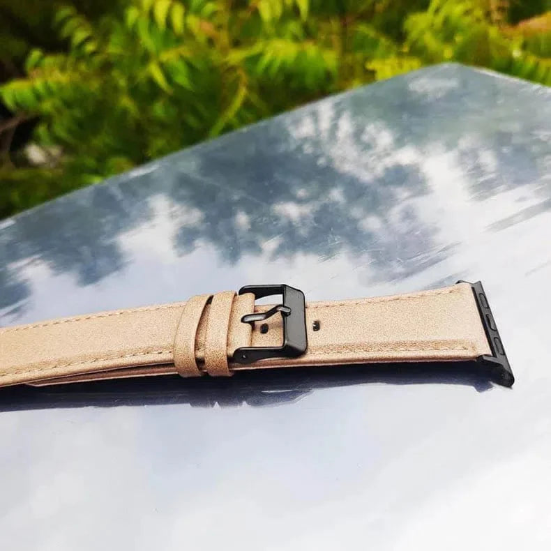 Classic Leather Texture Watch Band for Apple Watch