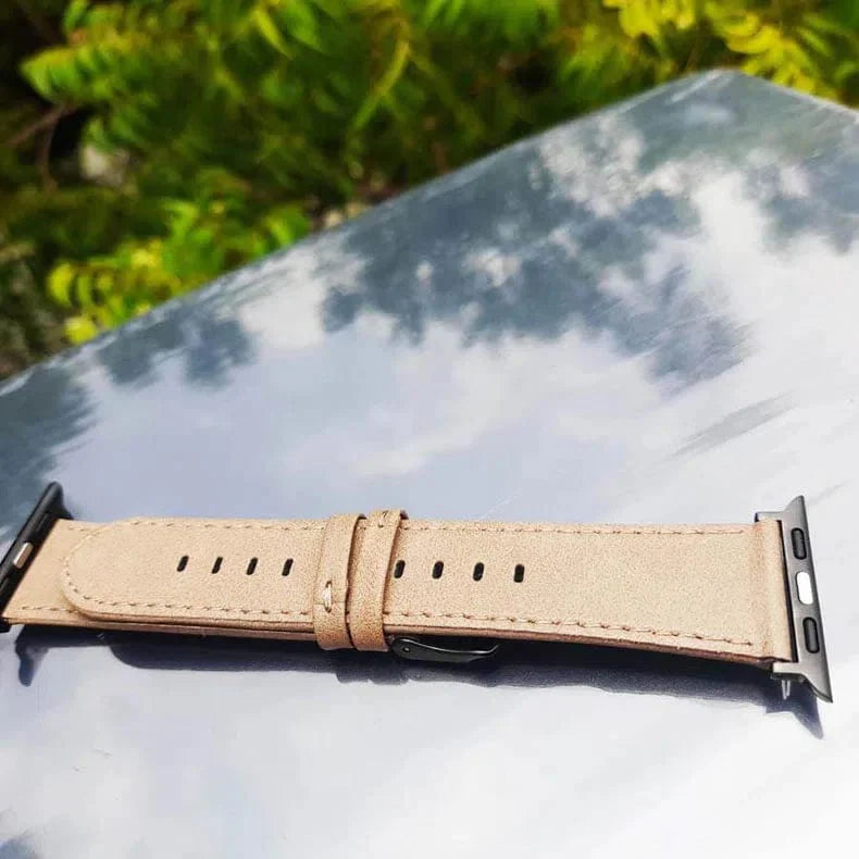 Classic Leather Texture Watch Band for Apple Watch