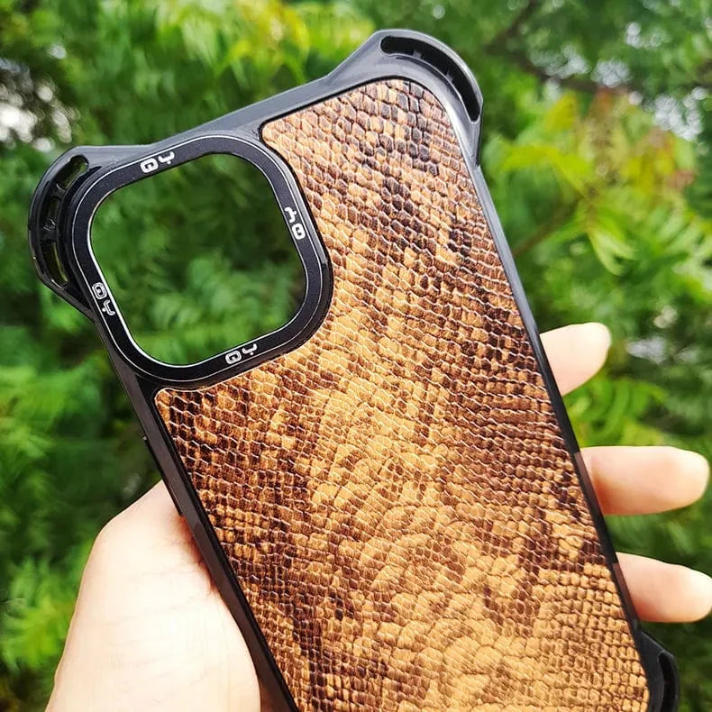 Classic Texture Shockproof Hard Case for iPhone 15