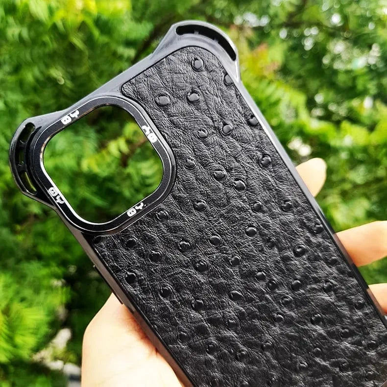 Classic Texture Shockproof Hard Case for iPhone 15 Pro Max