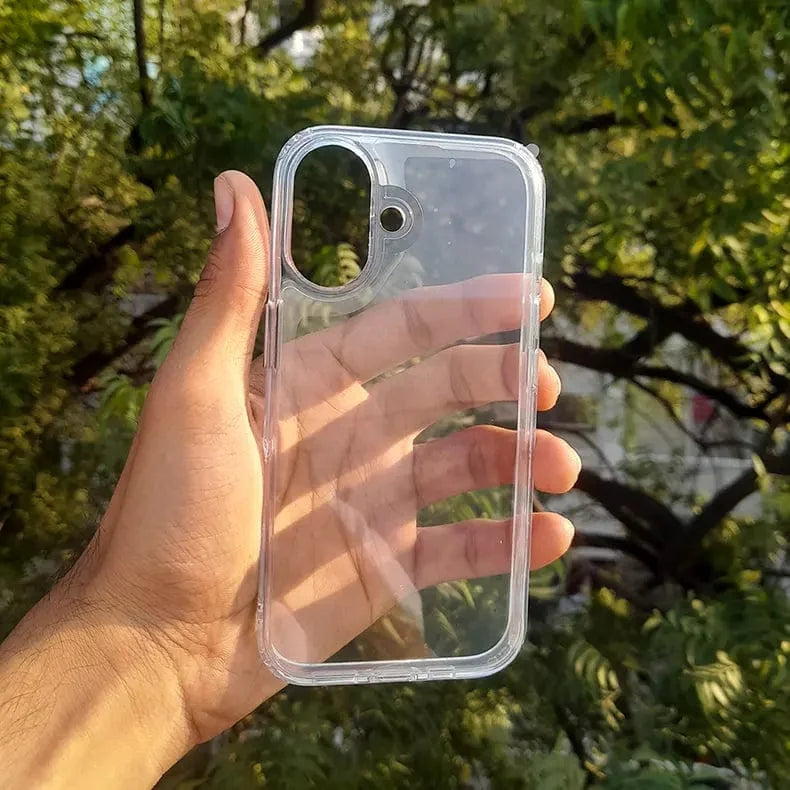 Clear Hard Back Soft Edges Case for iPhone 15 Pro Max