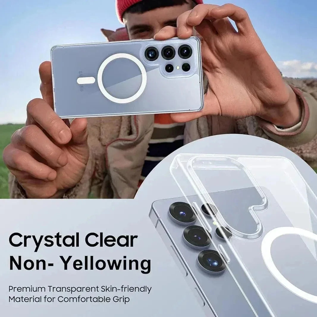 Clear Hard MagSafe Case for Samsung S25