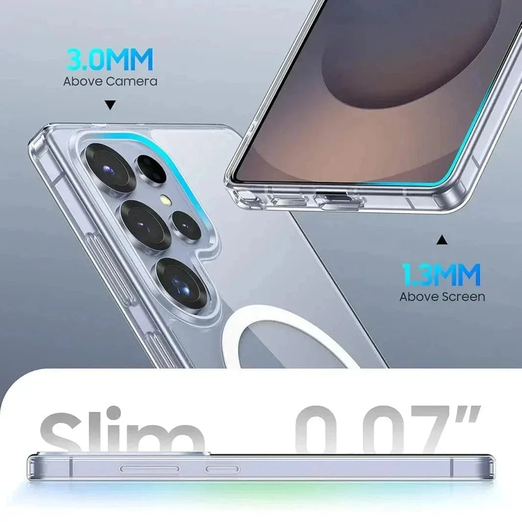 Clear Hard MagSafe Case for Samsung S25 Ultra