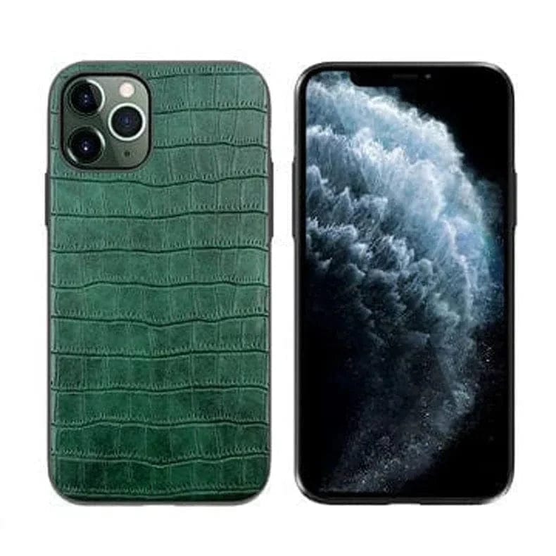 Crocodile Genuine TPU Leather Texture Case for iPhone Back Cases