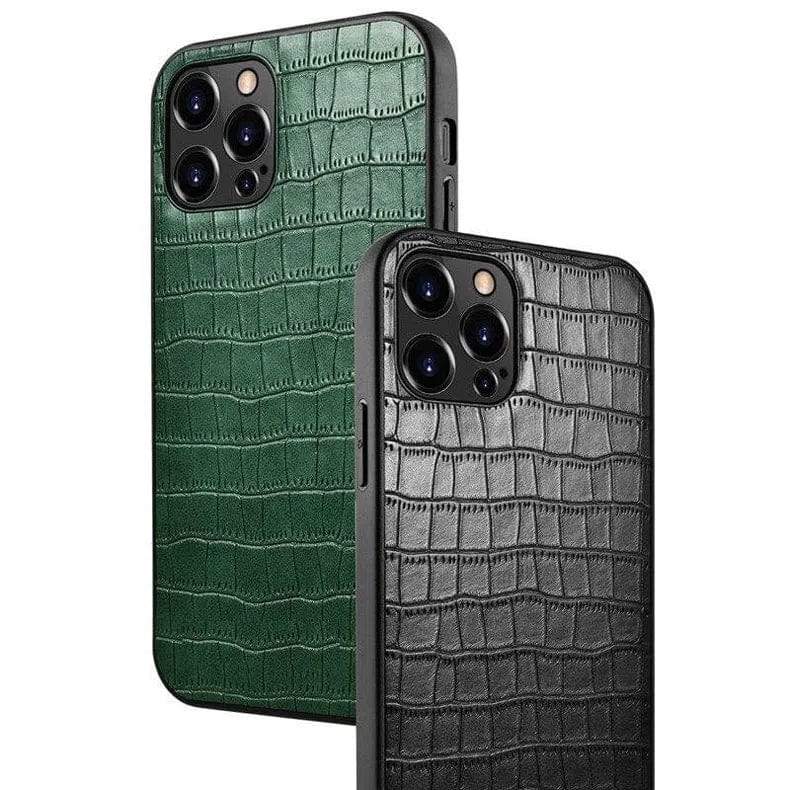 Crocodile Genuine TPU Leather Texture Case for iPhone Back Cases