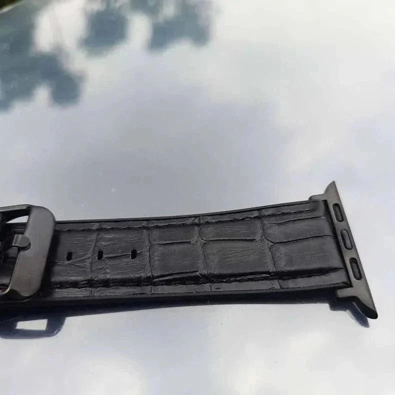 Crocodile Leather Texture Silicone Band for Apple Watch 42 | 44 | 45 | Ultra 49 | 46mm S10