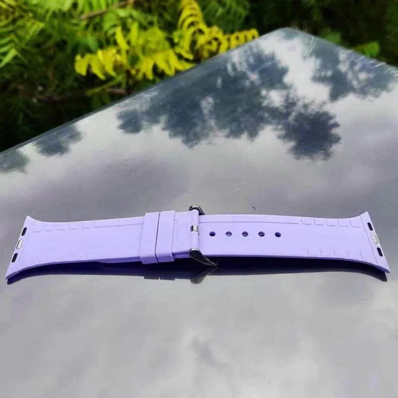 Crocodile Texture Silicone Soft Band for Apple Watch Watch Bands