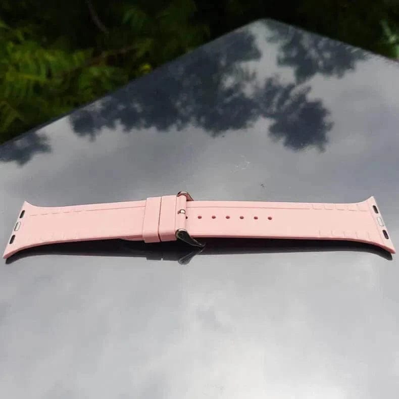 Crocodile Texture Silicone Soft Band for Apple Watch Watch Bands