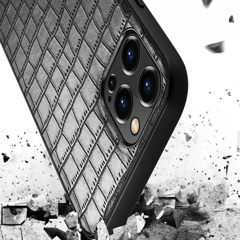 Crocodile TPU Leather Texture Hard Case for iPhone 13 Pro Max