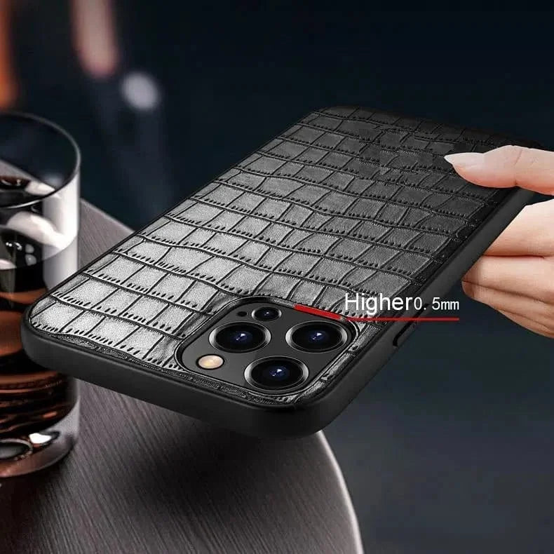 Crocodile TPU Leather Texture Hard Case for iPhone 13 Pro Max