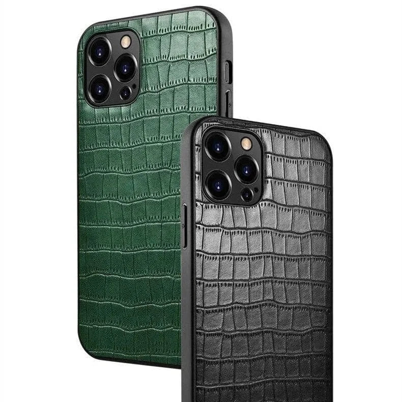 Crocodile TPU Leather Texture Hard Case for iPhone 14 Plus