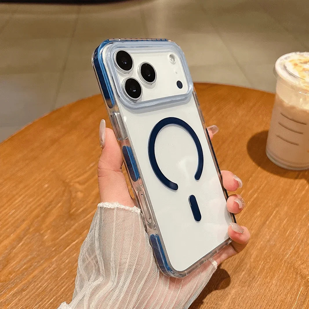 Crystal Clear Acrylic Hybrid Magnetic MagSafe Hard Case for iPhone 17 Air