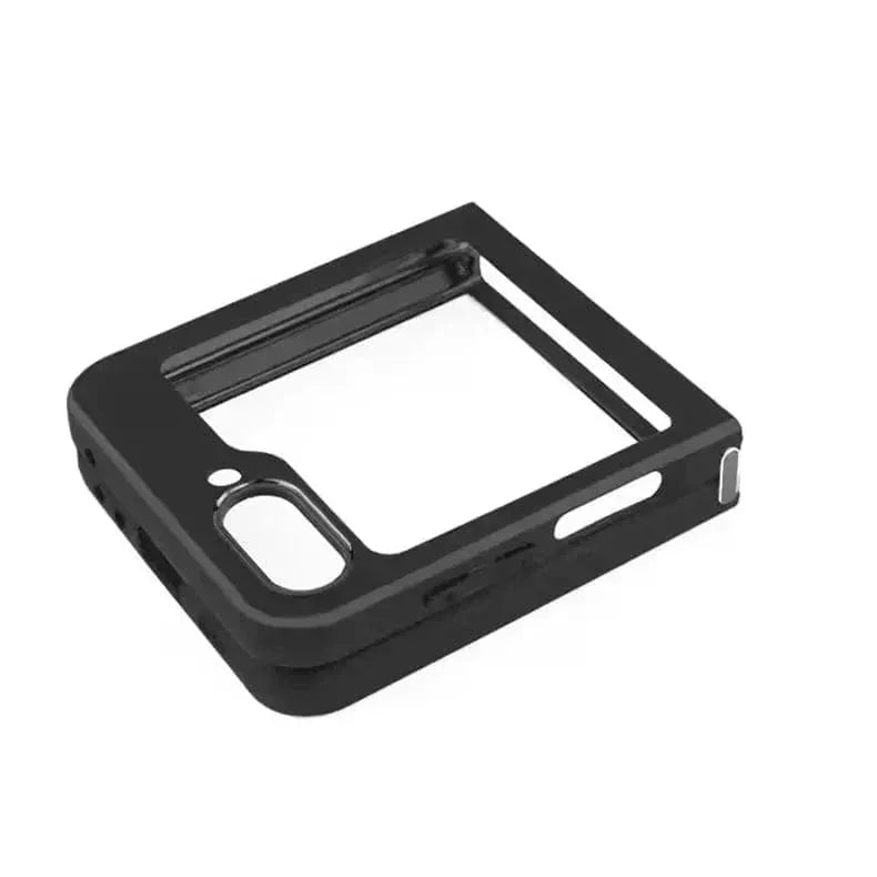 Crystal Clear Glossy Hybrid Matte Bumper Case for Samsung Z Flip6