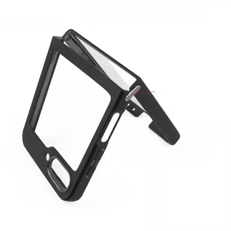 Crystal Clear Glossy Hybrid Matte Bumper Case for Samsung Z Flip6