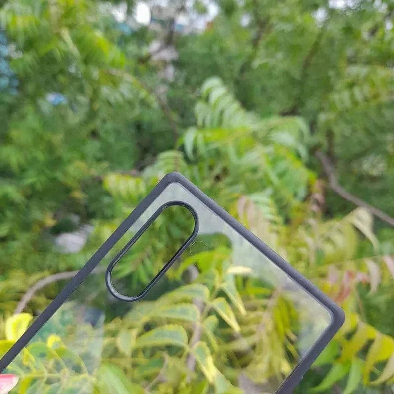 Crystal Clear Glossy Hybrid Matte Bumper Hard Case for Samsung Note 20 Ultra