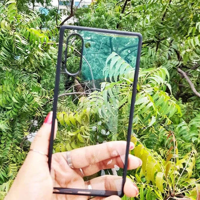 Crystal Clear Glossy Hybrid Matte Bumper Hard Case for Samsung Note 20 Ultra