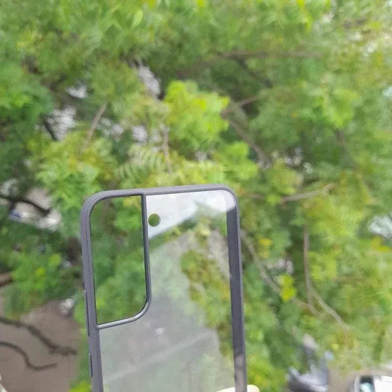 Crystal Clear Glossy Hybrid Matte Bumper Hard Case for Samsung S21 Ultra