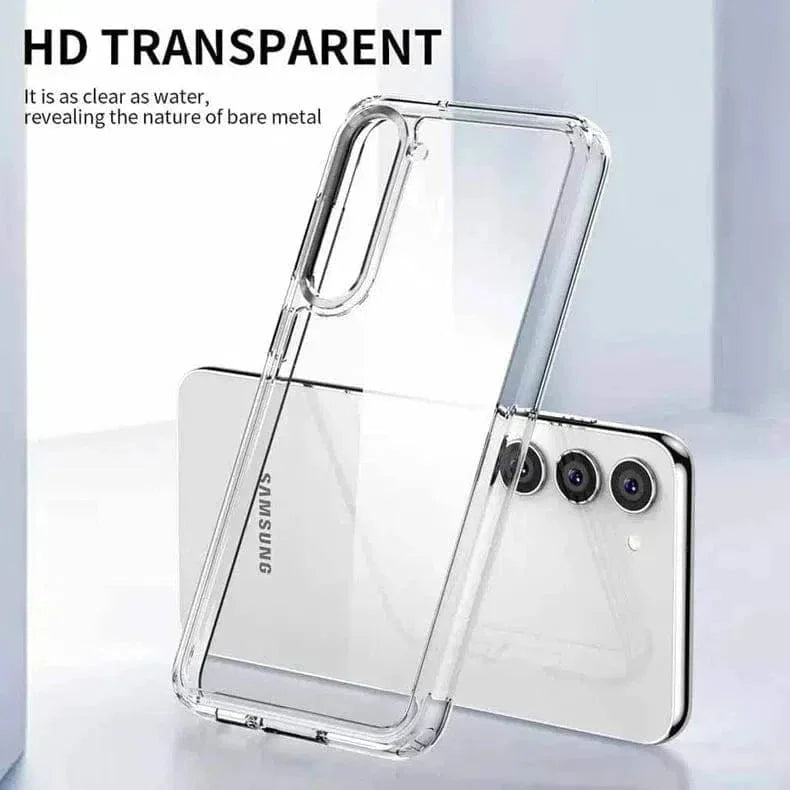 Crystal Clear Hard Back Soft TPU Edge Case for Samsung S25 Ultra