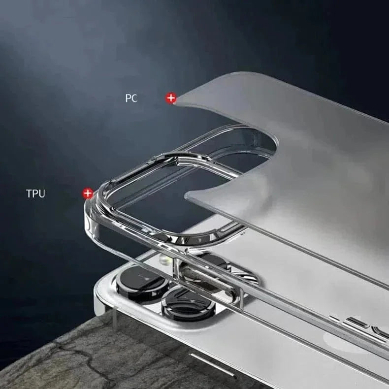 Crystal Clear Hard Case for iPhone 16 Pro