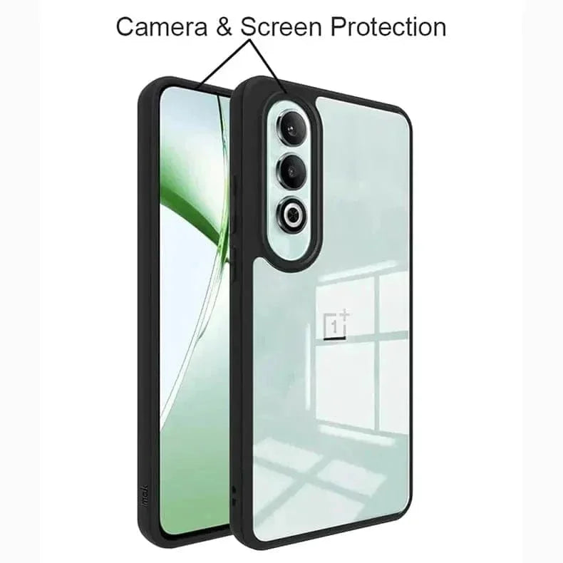 Crystal Clear Hybrid Matte Side Hard Case for OnePlus 12R 5G