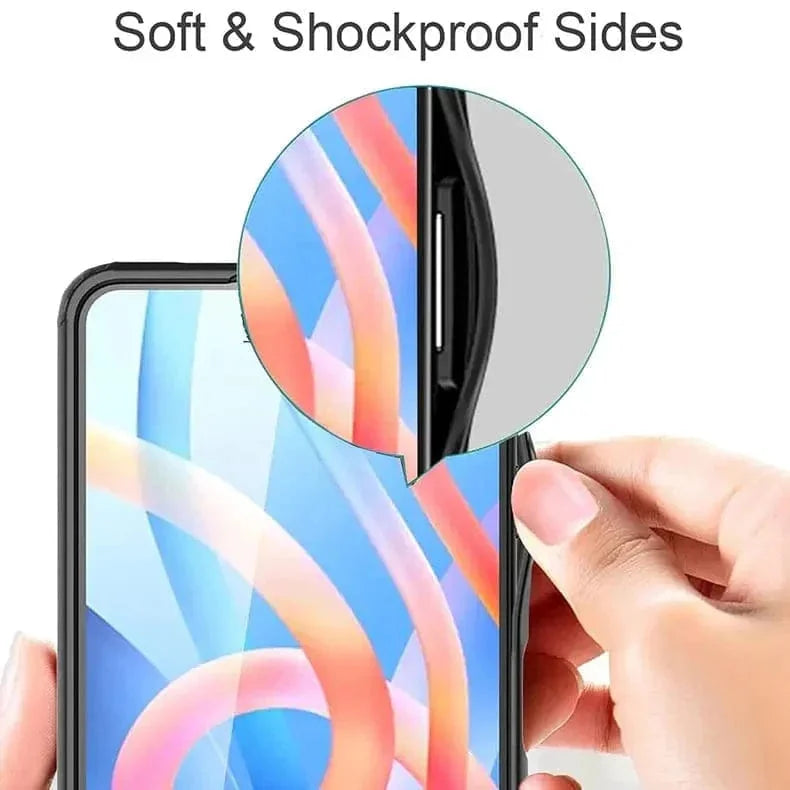 Crystal Clear Hybrid Matte Side Hard Case for OnePlus Nord CE 4