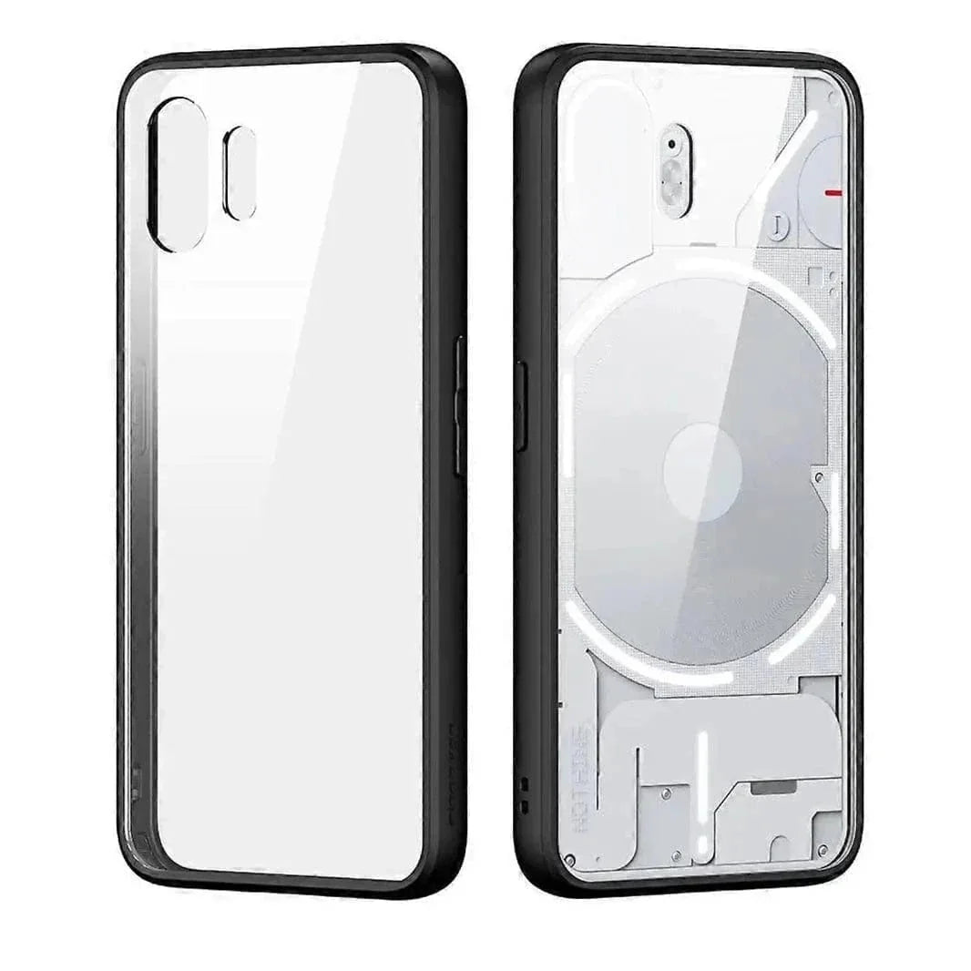 Crystal Clear Matte Bumper Hard Case for Nothing 2