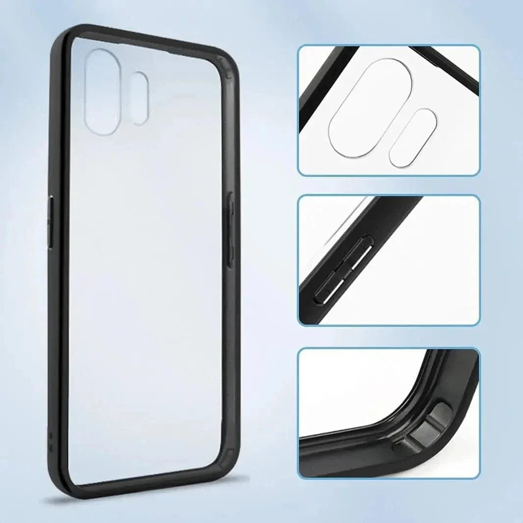 Crystal Clear Matte Bumper Hard Case for Nothing 2