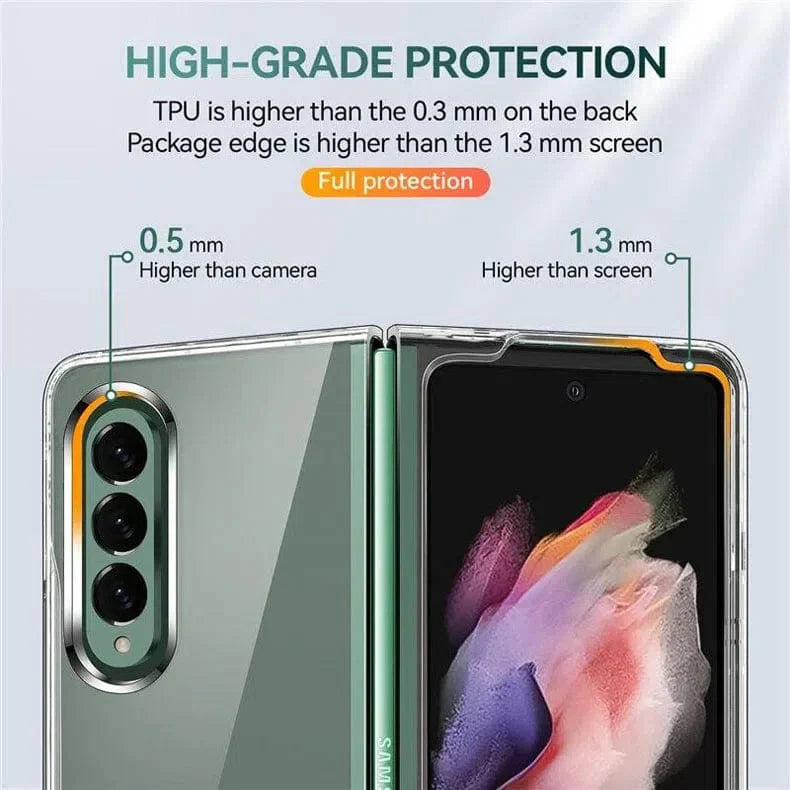 Crystal Clear Transparent Phone Case for Samsung Galaxy Z Fold