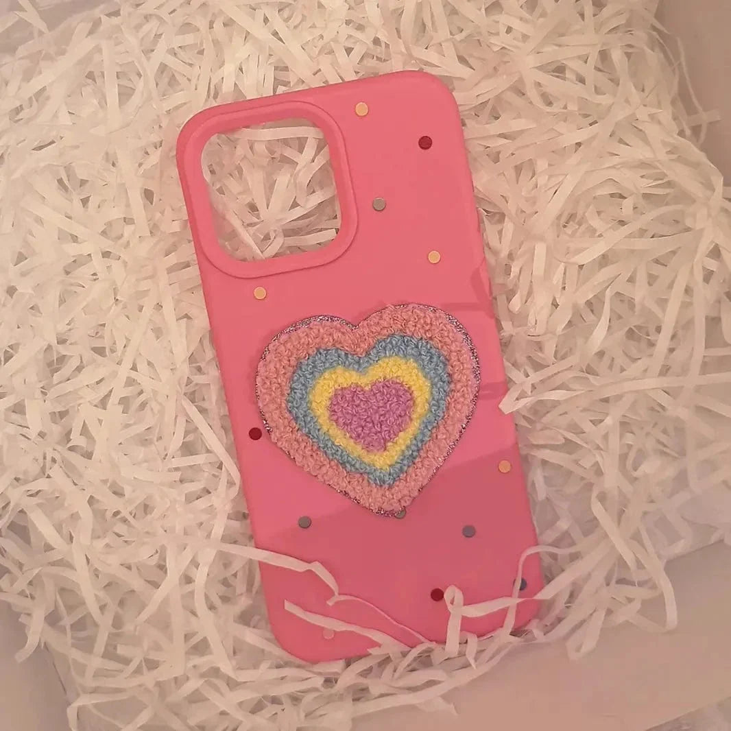 Cute 3D Embroidery Silicone TPU Case for iPhone 13