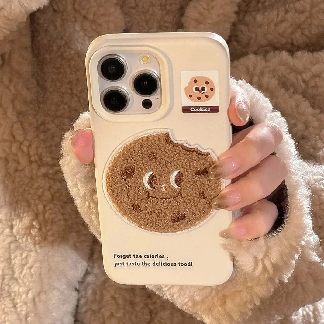 Cute 3D Embroidery Silicone TPU Case for iPhone 16 Pro