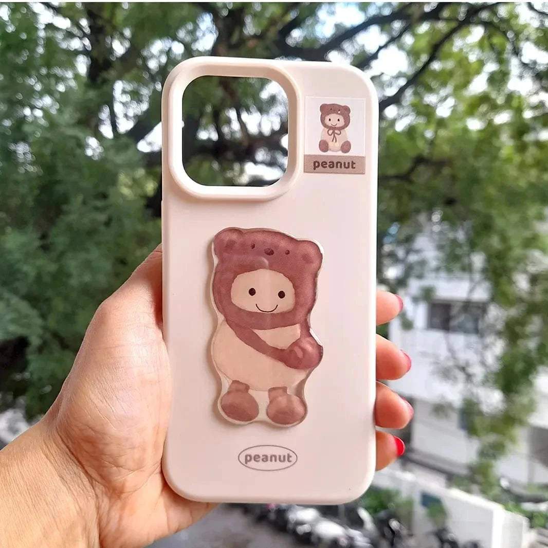 Cute 3D Patterns Silicone TPU Case for iPhone 15 Pro Max