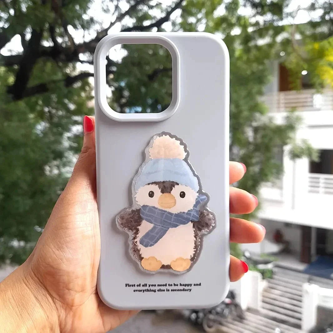 Cute 3D Patterns Silicone TPU Case for iPhone 16 Pro