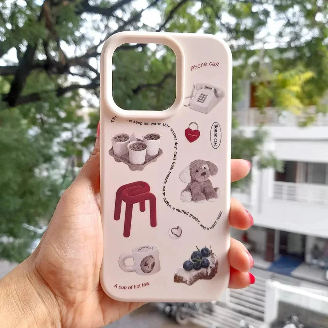 Cute Designs Print Silicone TPU Case for iPhone 14