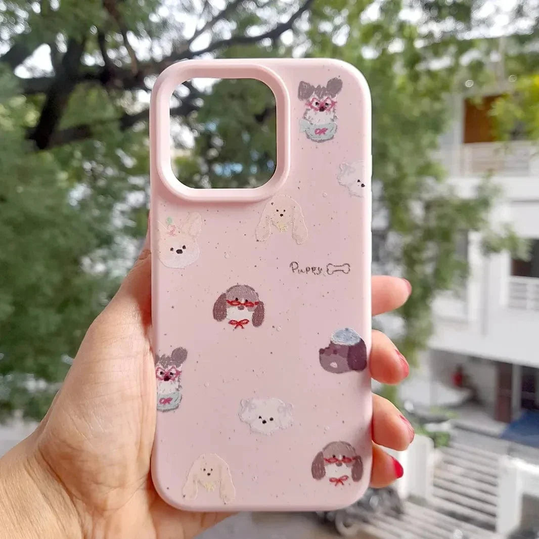 Cute Designs Print Silicone TPU Case for iPhone 16