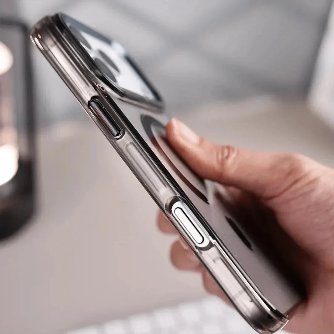 Cystal Clear Slim Metal Keys Magsafe Case for iPhone 17 Air