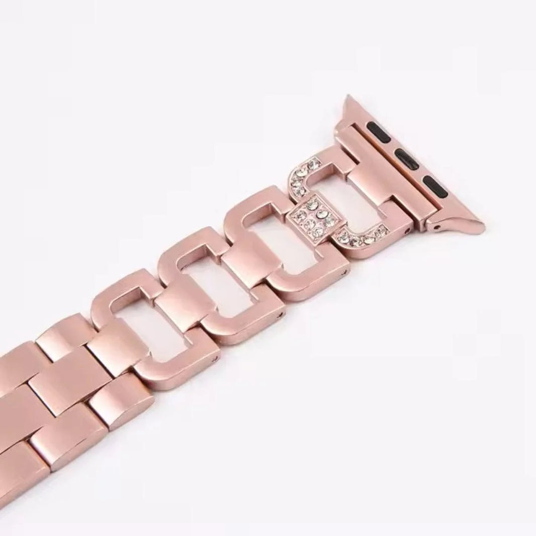 D Shape Chain link Metal Band for Apple Watch 42 | 44 | 45 | Ultra 49 | 46mm S10