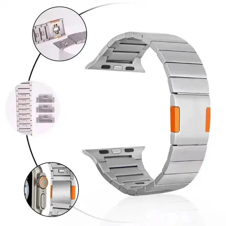 Detachable Link Strap With Magnetic Closure Bracelet for Apple Watch Watch Bands